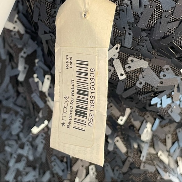 NWT B Darlin Black Sequin Halter Backless Bow Mini Shift Dress Sz 7/8 - Picture 10 of 11